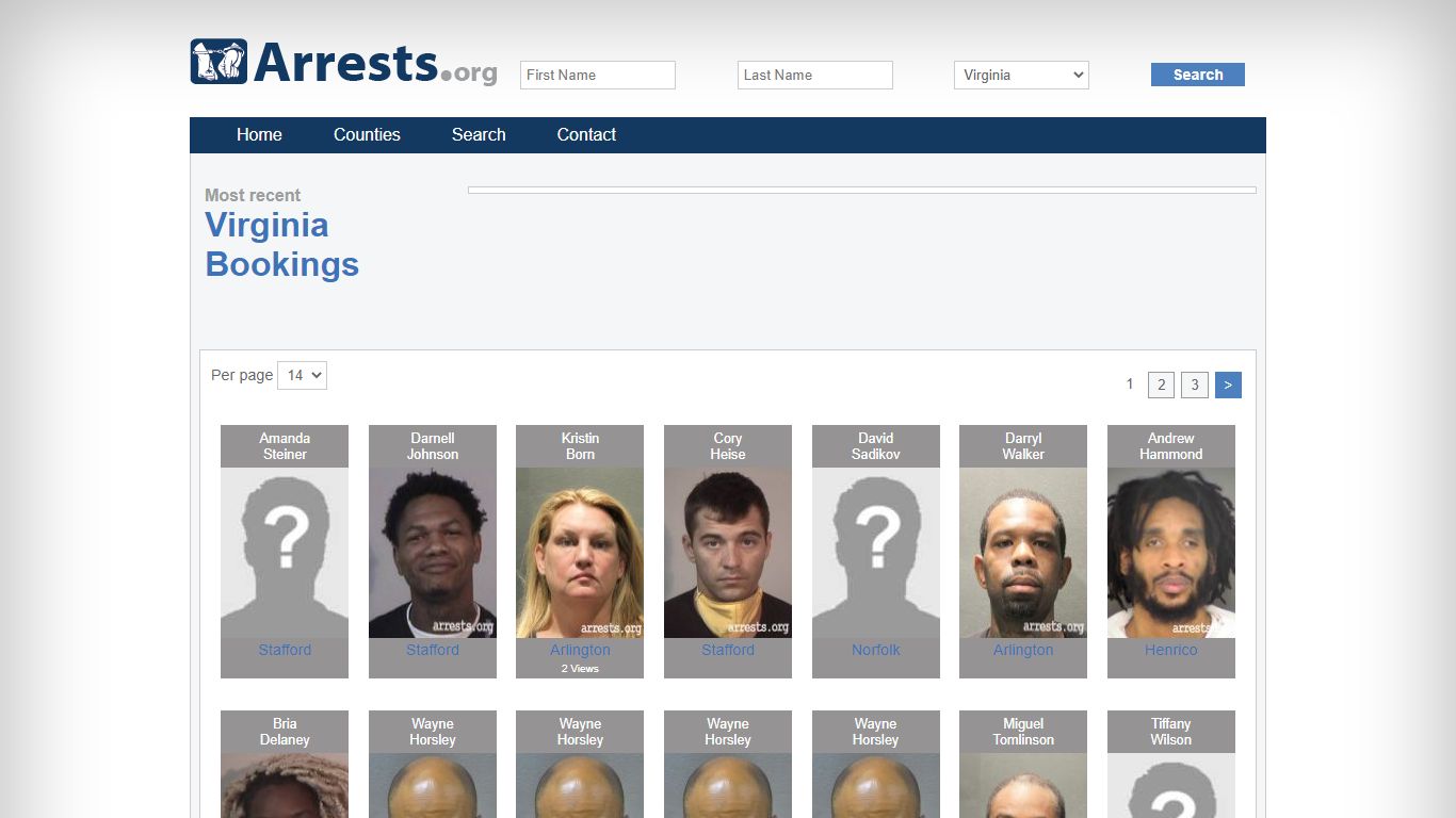 Virginia Arrests and Inmate Search